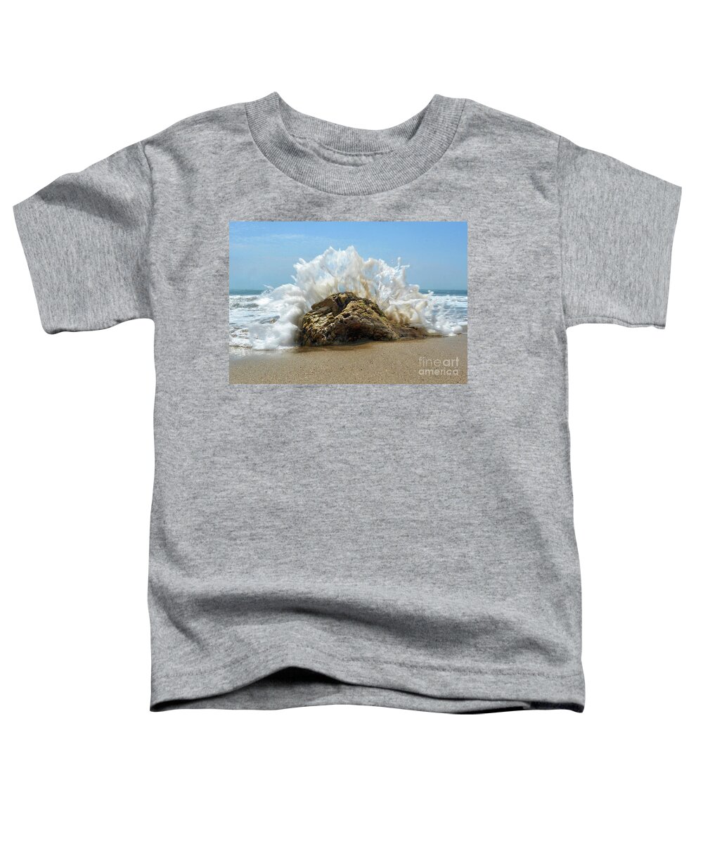  Ocean Toddler T-Shirt featuring the photograph Splash #1 by Dan Holm
