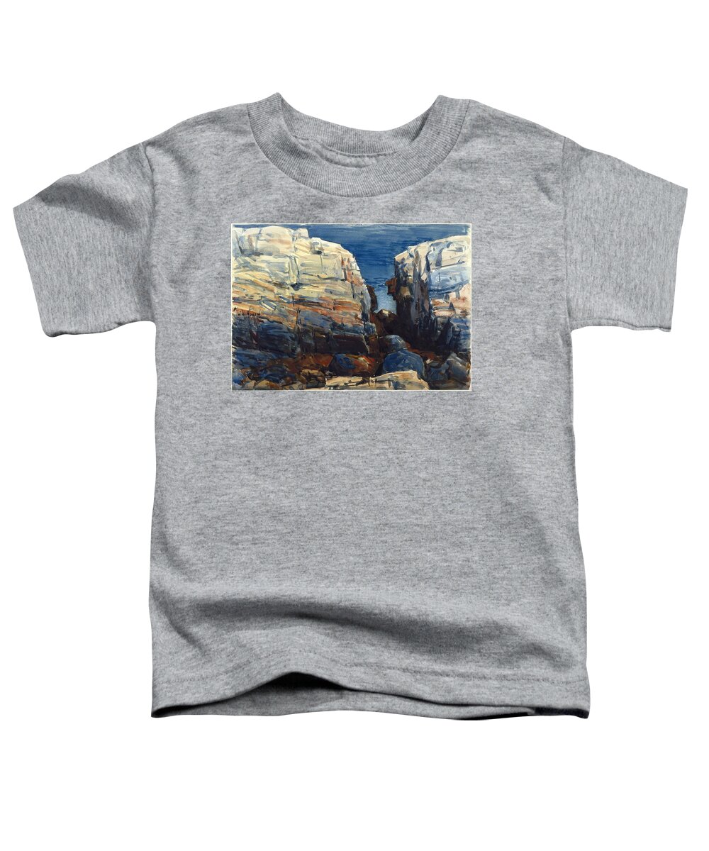 Frederick Childe Hassam (american Toddler T-Shirt featuring the painting The Gorge #1 by Frederick Childe Hassam