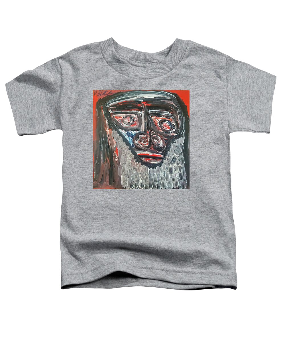 Multicultural Nfprsa Product Review Reviews Marco Social Media Technology Websites \\\\in-d�lj\\\\ Darrell Black Definism Artwork Toddler T-Shirt featuring the painting The Philosopher #1 by Darrell Black