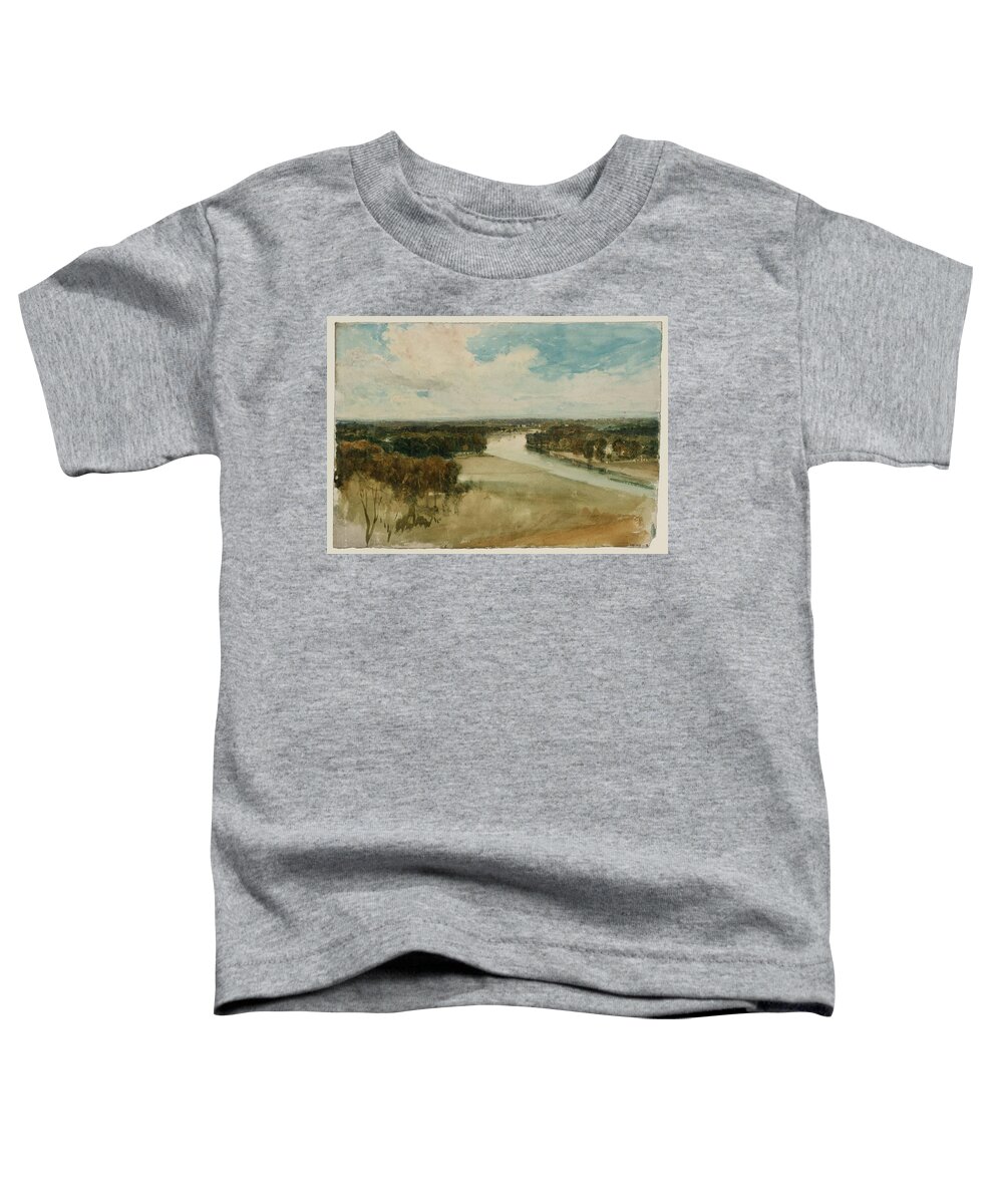 Joseph Mallord William Turner 1775�1851  The Thames From Richmond Hill Toddler T-Shirt featuring the painting The Thames from Richmond Hill by Joseph Mallord