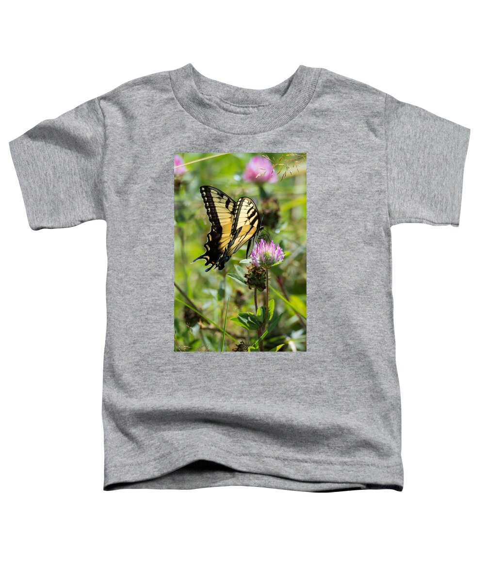 Butterfly Toddler T-Shirt featuring the photograph Tiger Swallowtail Butterfly by Holden The Moment