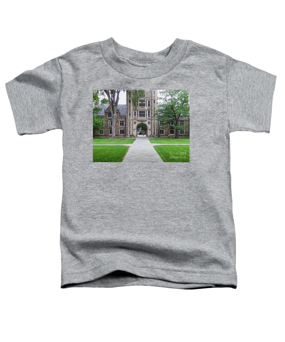 University Of Michigan Toddler T-Shirt featuring the photograph University of Michigan Campus #1 by Phil Perkins