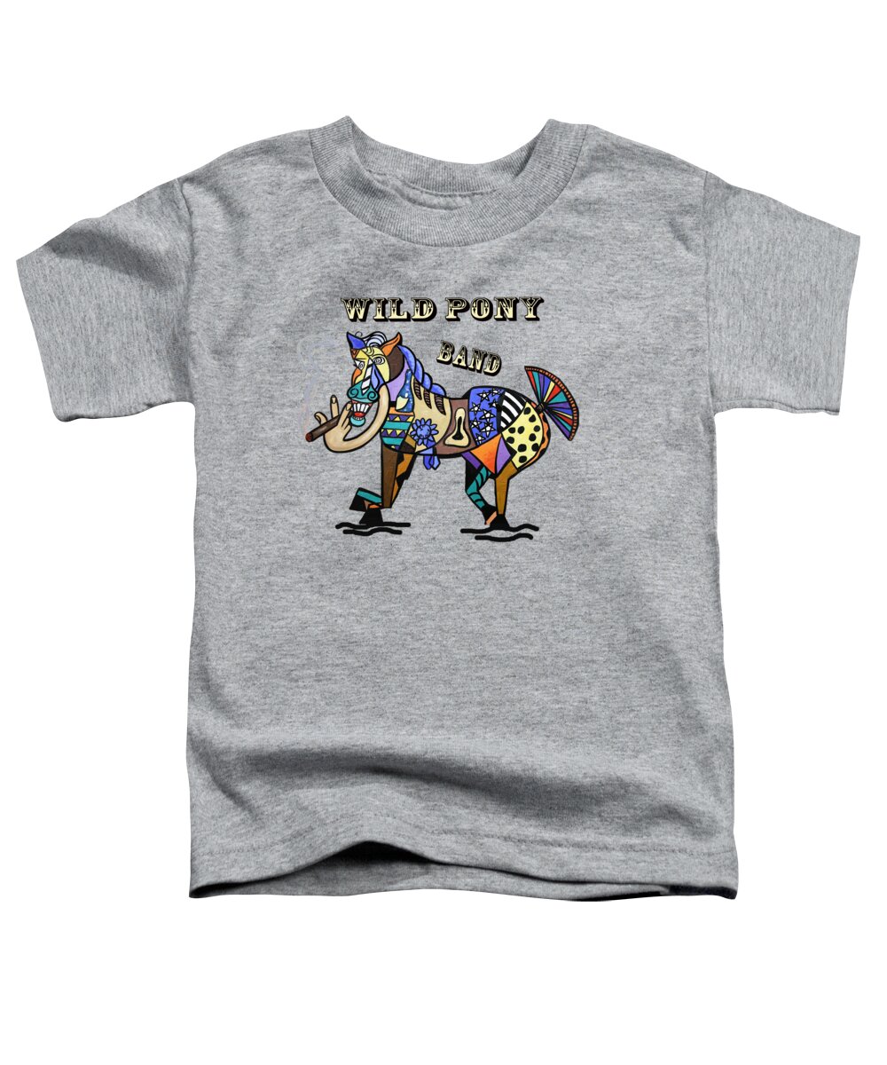 Wild Pony T-shirt Toddler T-Shirt featuring the painting Wild Pony by Anthony Falbo