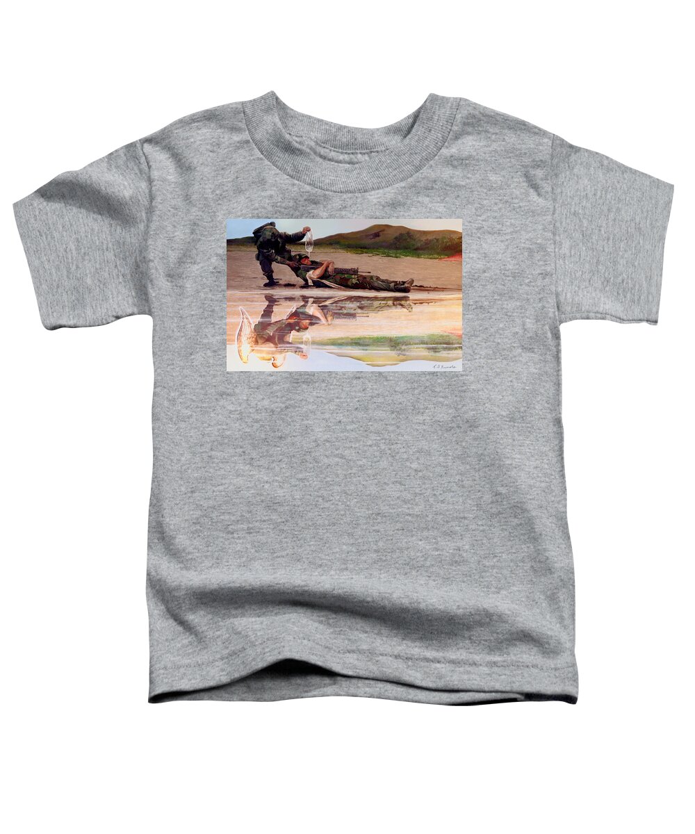 Military Art Toddler T-Shirt featuring the photograph Wings Of Hope by Todd Krasovetz