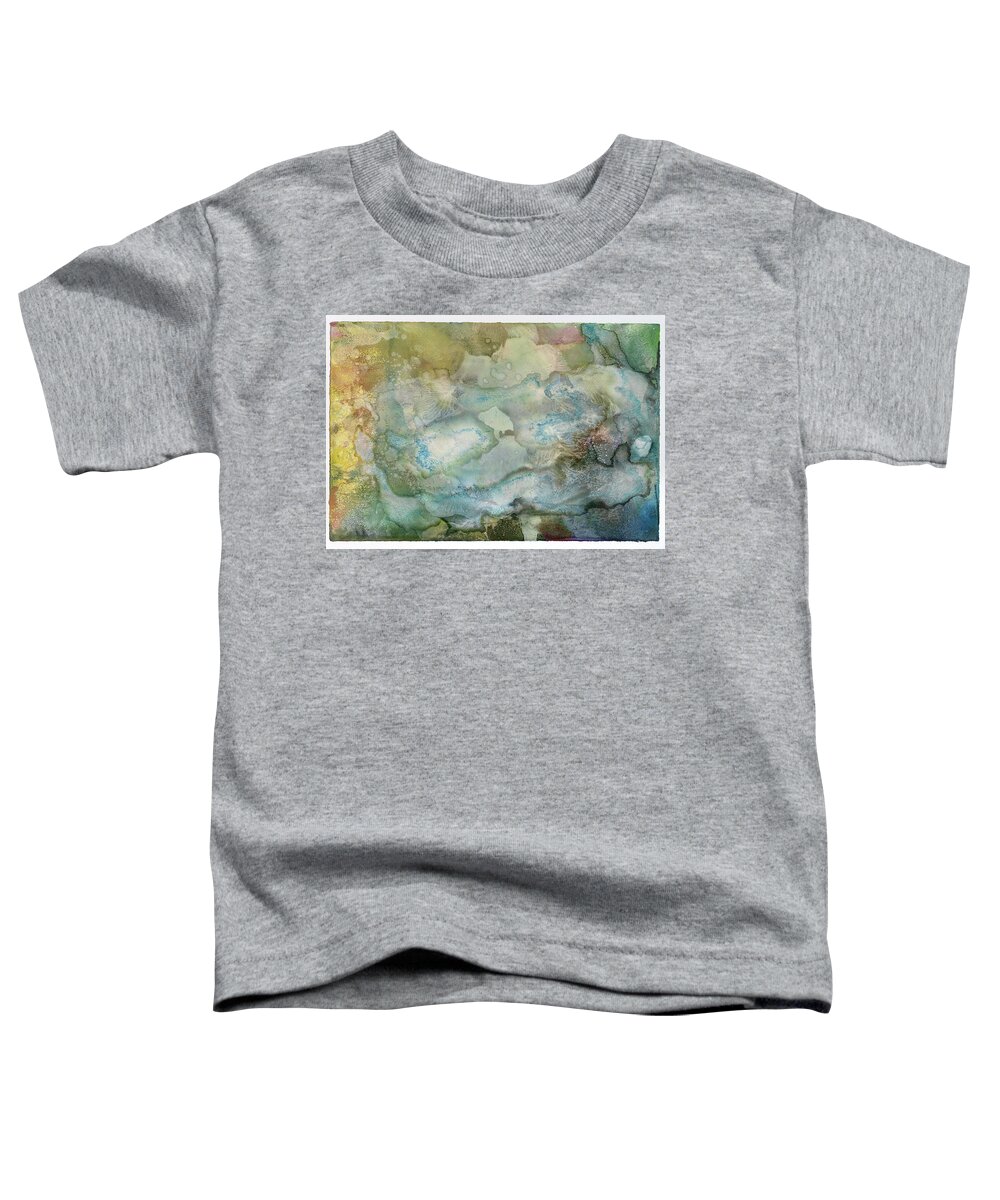 Abstract Toddler T-Shirt featuring the painting Youniverse as an Amoeba by Sperry Andrews
