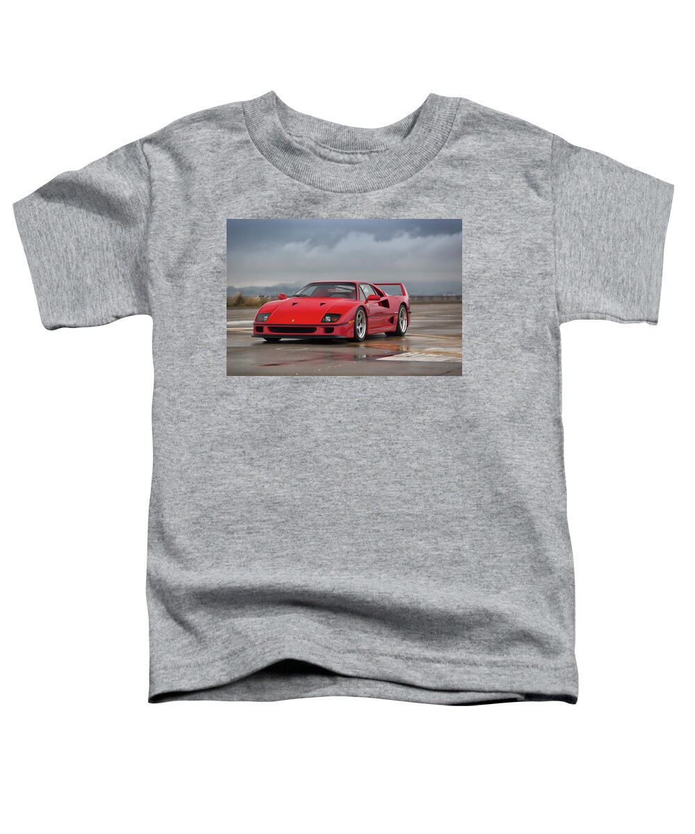 F12 Toddler T-Shirt featuring the photograph #Ferrari #F40 #Print #10 by ItzKirb Photography