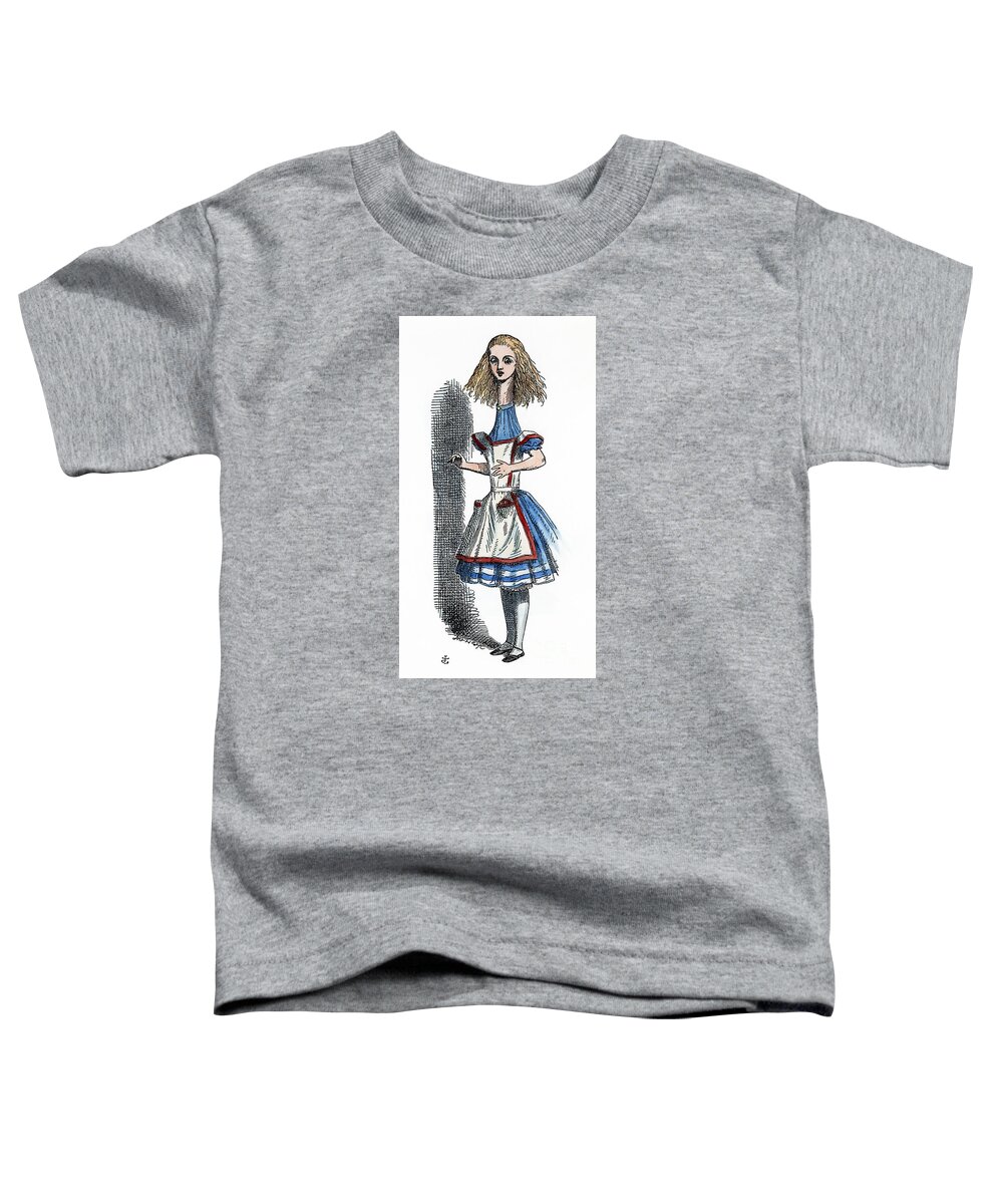 1865 Toddler T-Shirt featuring the painting Alice in Wonderland #11 by Granger