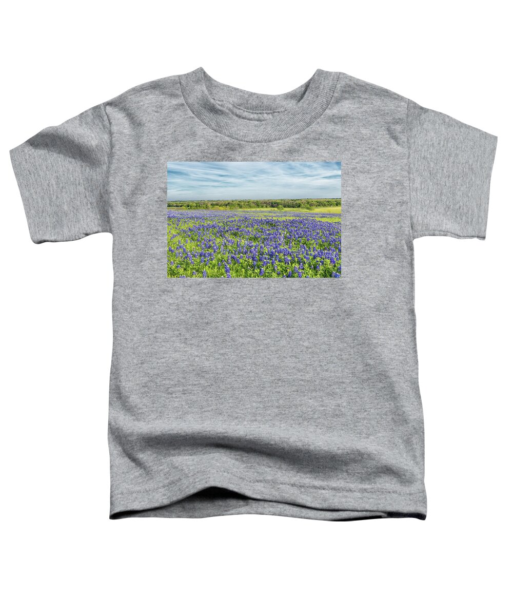 Texas Wildflowers Toddler T-Shirt featuring the photograph Texas Bluebonnets 11 by Victor Culpepper