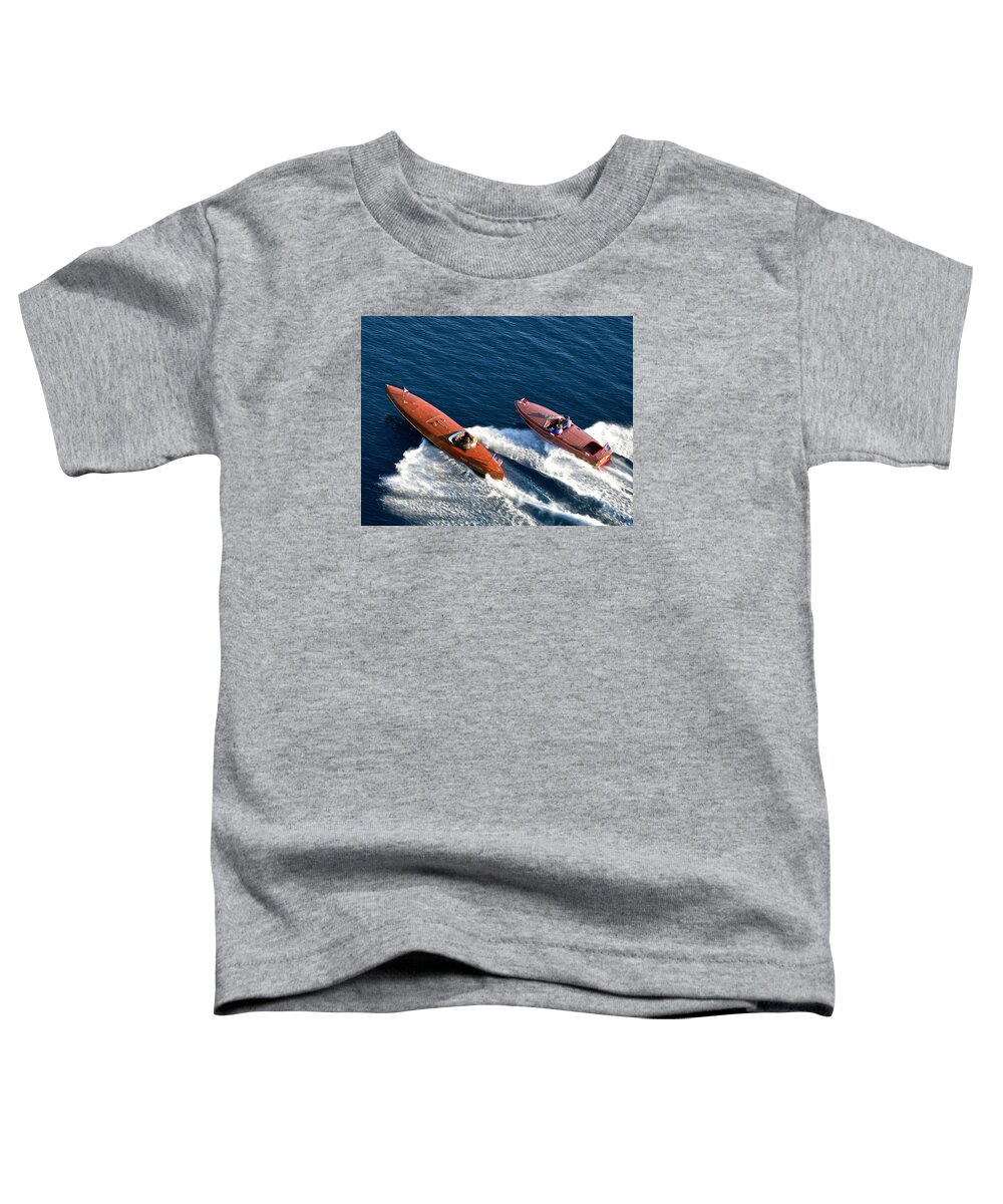 Classic Toddler T-Shirt featuring the photograph Classic Wooden Runabouts #118 by Steven Lapkin