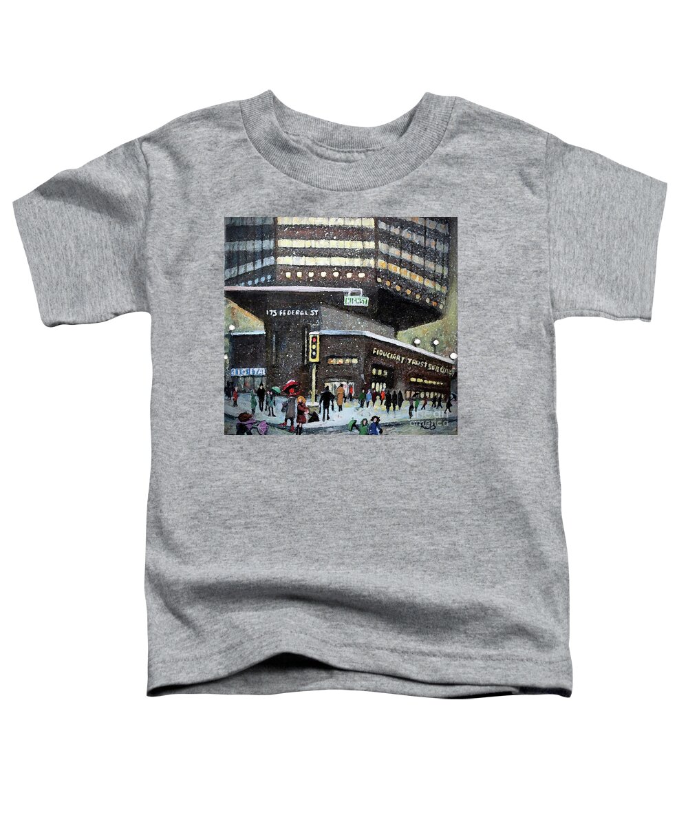 Digital Toddler T-Shirt featuring the painting 175 Federal Street by Rita Brown