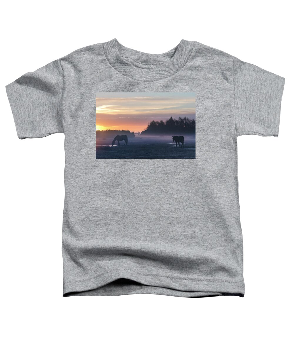 Pony Toddler T-Shirt featuring the photograph New Forest - England #189 by Joana Kruse