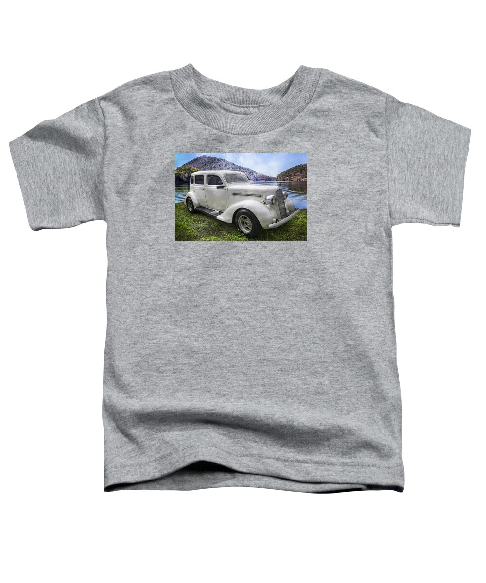 1930s Toddler T-Shirt featuring the photograph 1935 Plymouth Sedan by Debra and Dave Vanderlaan