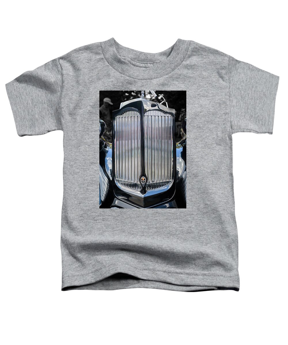 Automobile Toddler T-Shirt featuring the photograph 1936 Packard Twelve Tailback Speedster by Jack R Perry