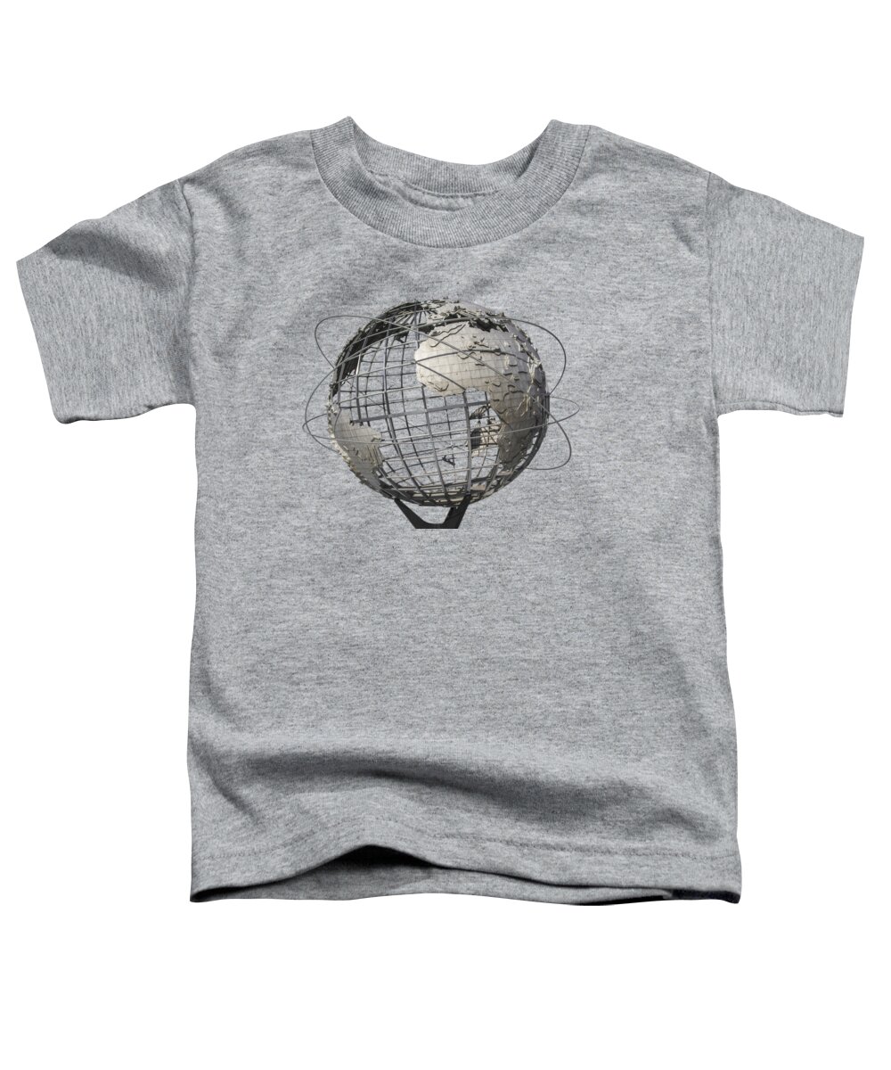 Meadows Toddler T-Shirt featuring the photograph 1964 World's Fair Unisphere by Bob Slitzan