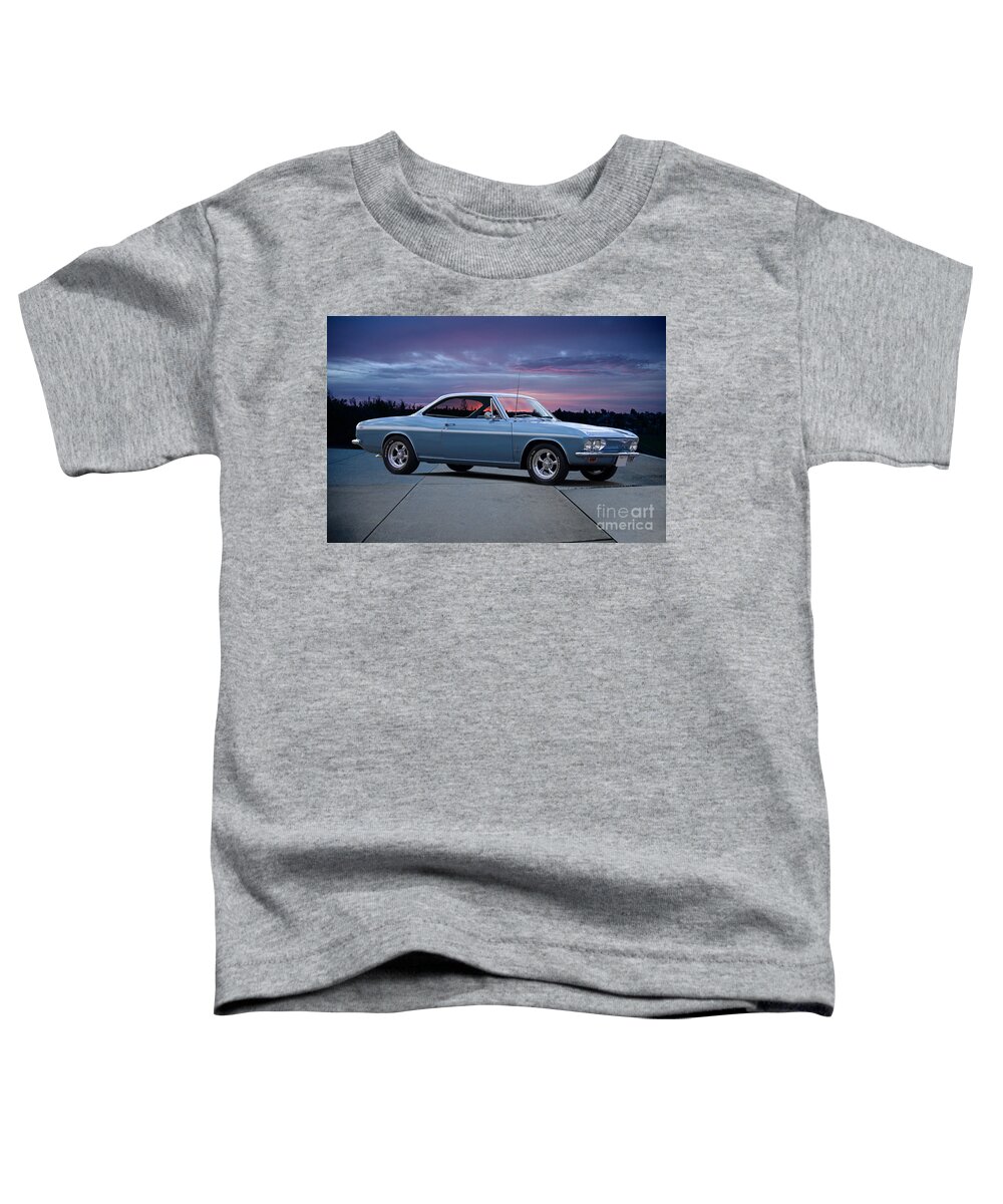 Automobile Toddler T-Shirt featuring the photograph 1965 Corvair Monza by Dave Koontz