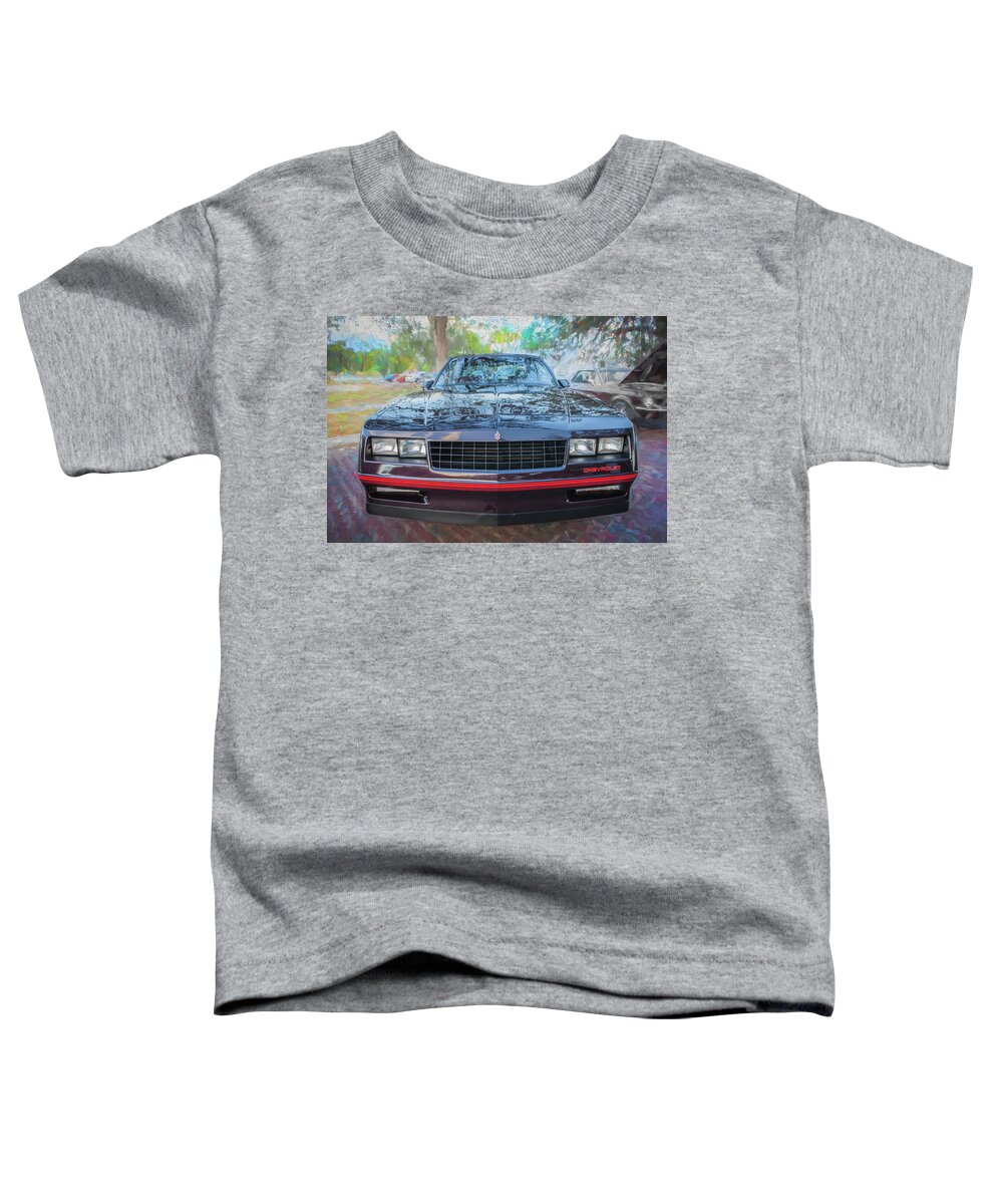 1987 Chevrolet Monte Carlo Ss Coupe Toddler T-Shirt featuring the photograph 1987 Chevrolet Monte Carlo SS Coupe c120 by Rich Franco