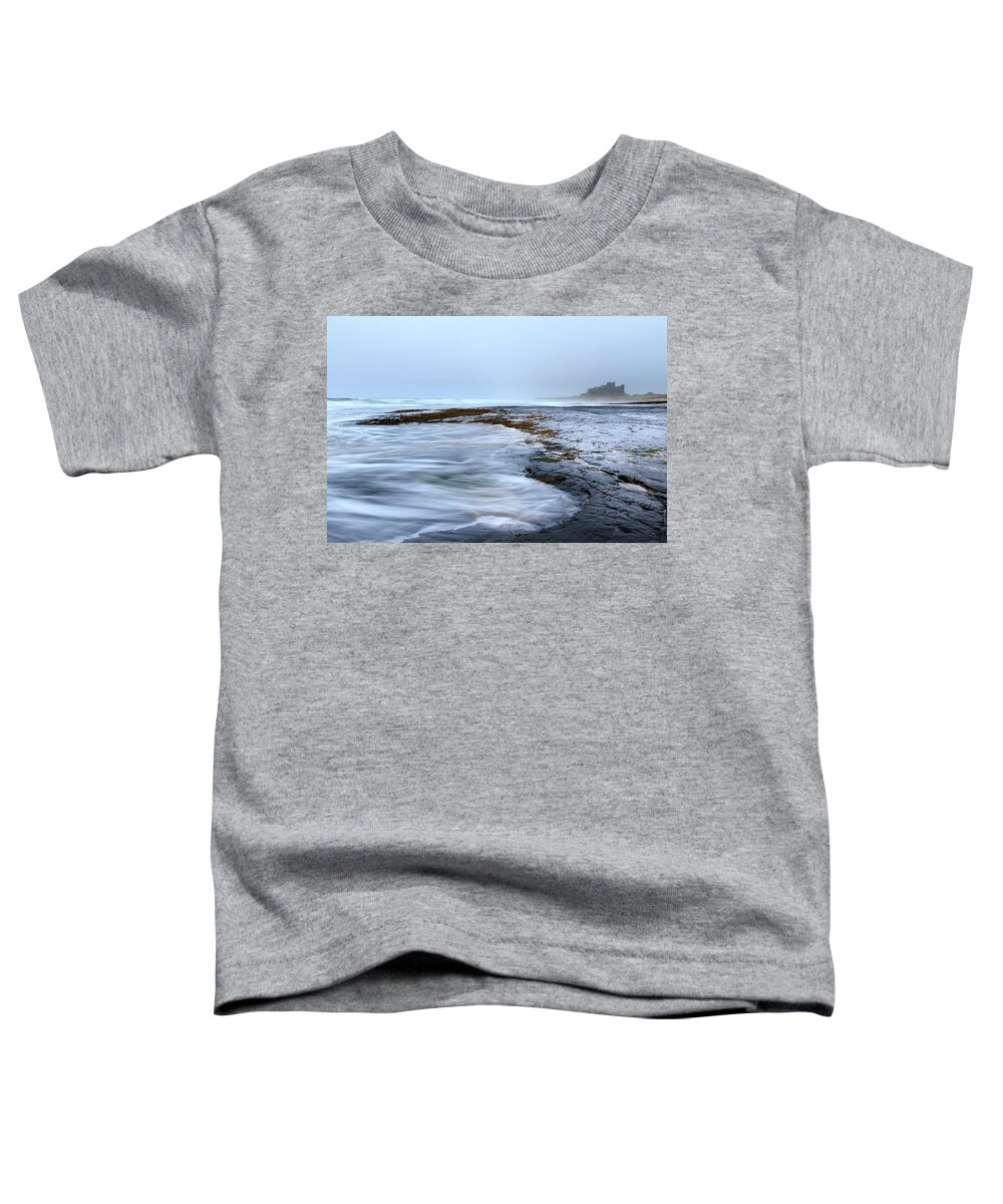 Ancient Toddler T-Shirt featuring the photograph Bamburgh castle - #2 by Chris Smith