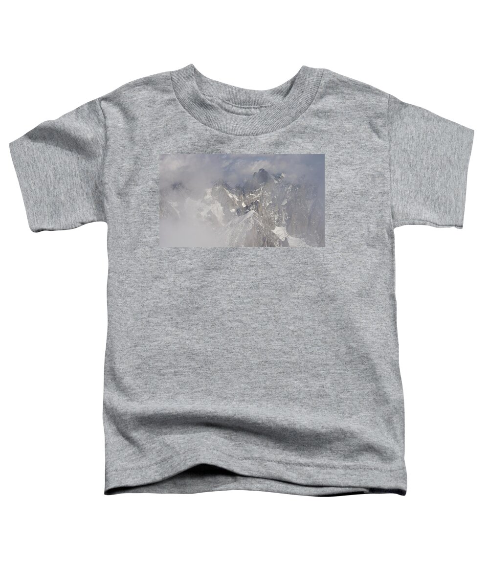 Aiguille Du Midi Toddler T-Shirt featuring the photograph Mist at Aiguille du Midi #2 by Stephen Taylor