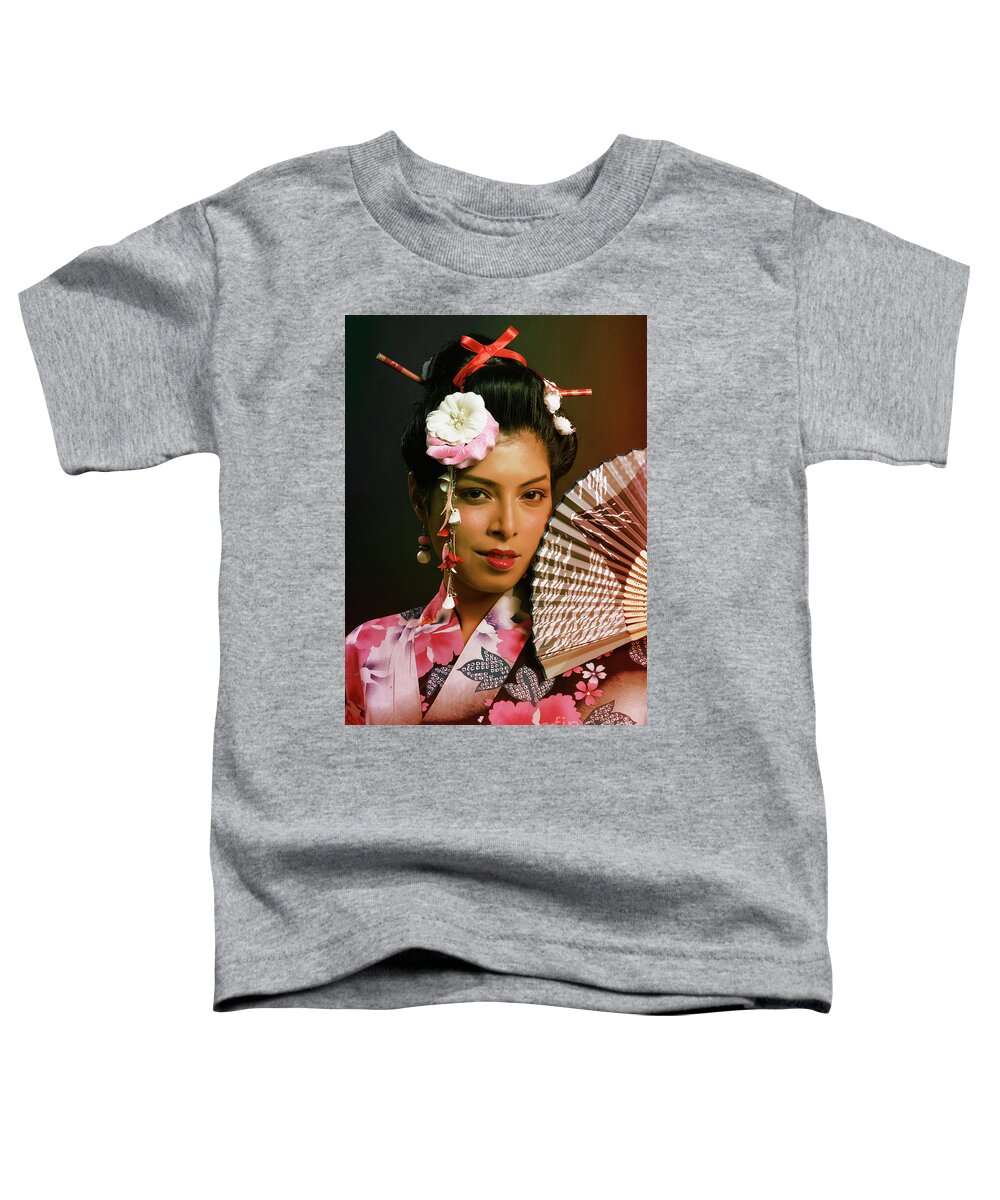 Japanese Toddler T-Shirt featuring the photograph Portrait of Young Japanese Lady #2 by Kiran Joshi