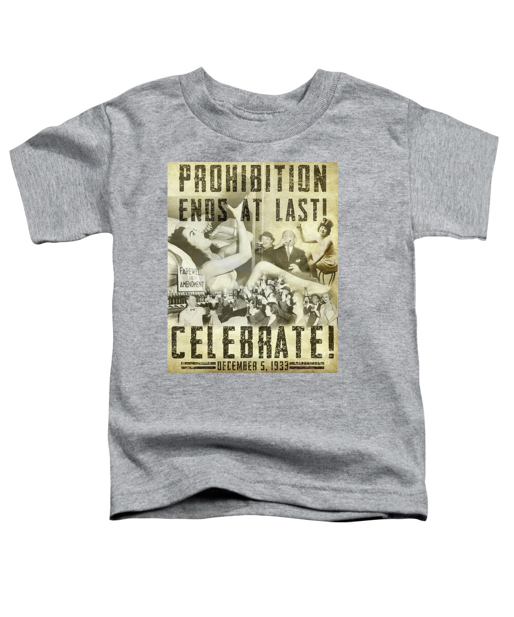 Stamp Out Prohibition Toddler T-Shirt featuring the photograph Prohibition Ends At Last #2 by Jon Neidert