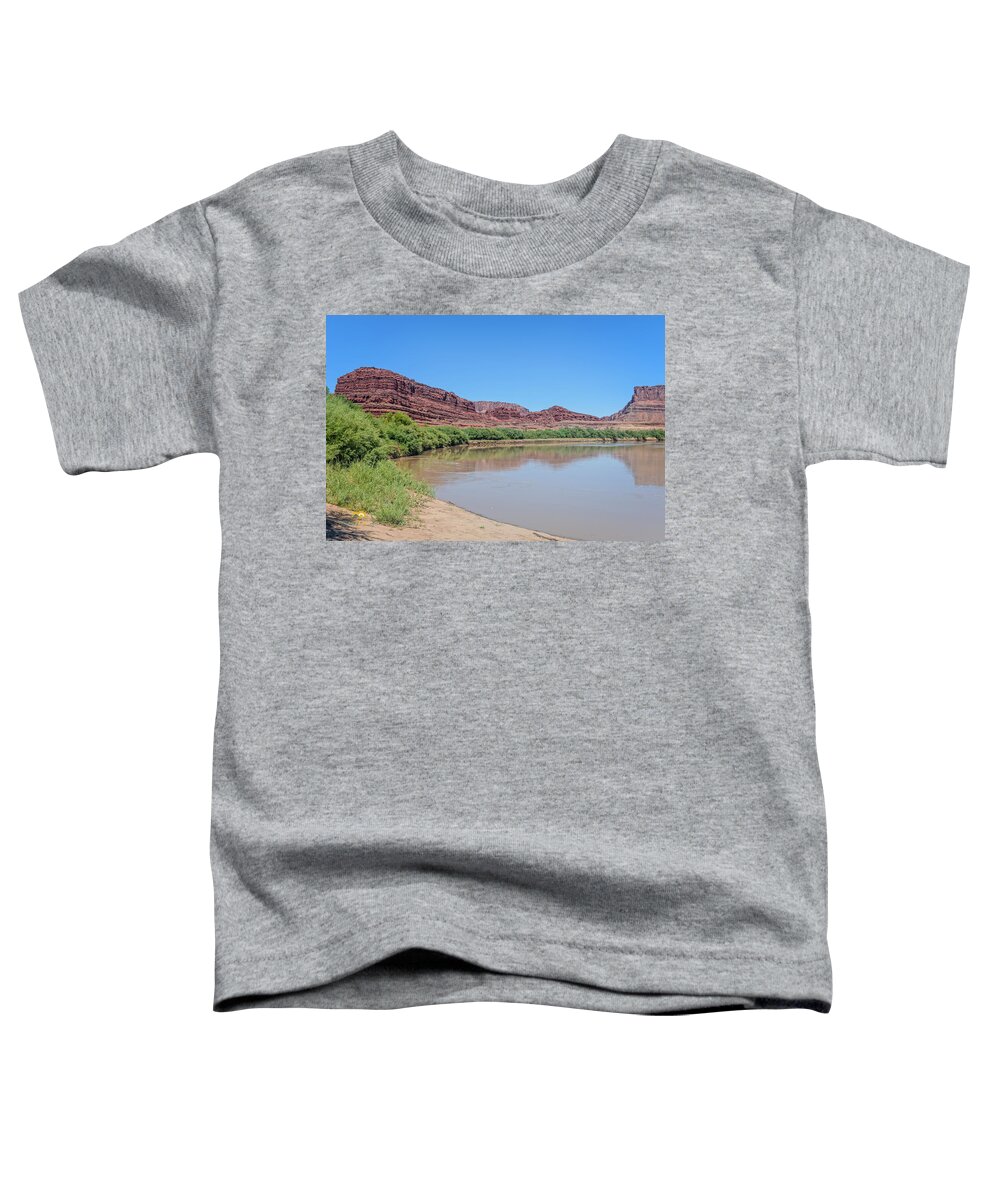 Colorado Plateau Toddler T-Shirt featuring the photograph The Colorado River #2 by Jim Thompson