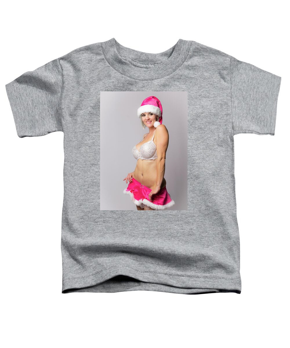 Christmas Toddler T-Shirt featuring the photograph Christmas boudoir by La Bella Vita Boudoir