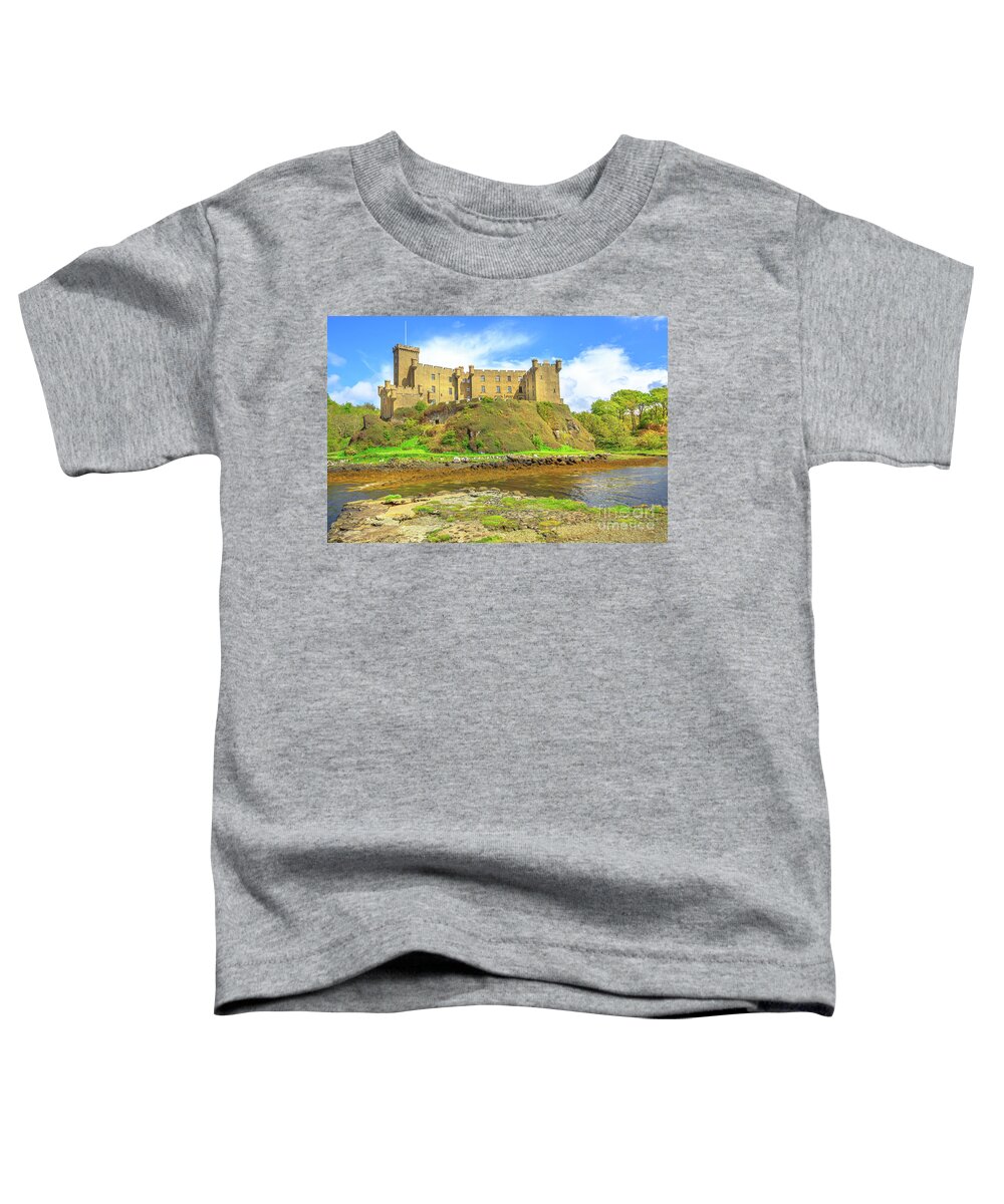Isle Of Skye Toddler T-Shirt featuring the photograph Dunvegan Castle landscape #3 by Benny Marty