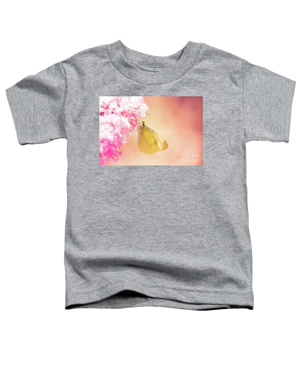 Europe Toddler T-Shirt featuring the photograph Pieris brassicae, the large white, also called cabbage butterfly #3 by Amanda Mohler