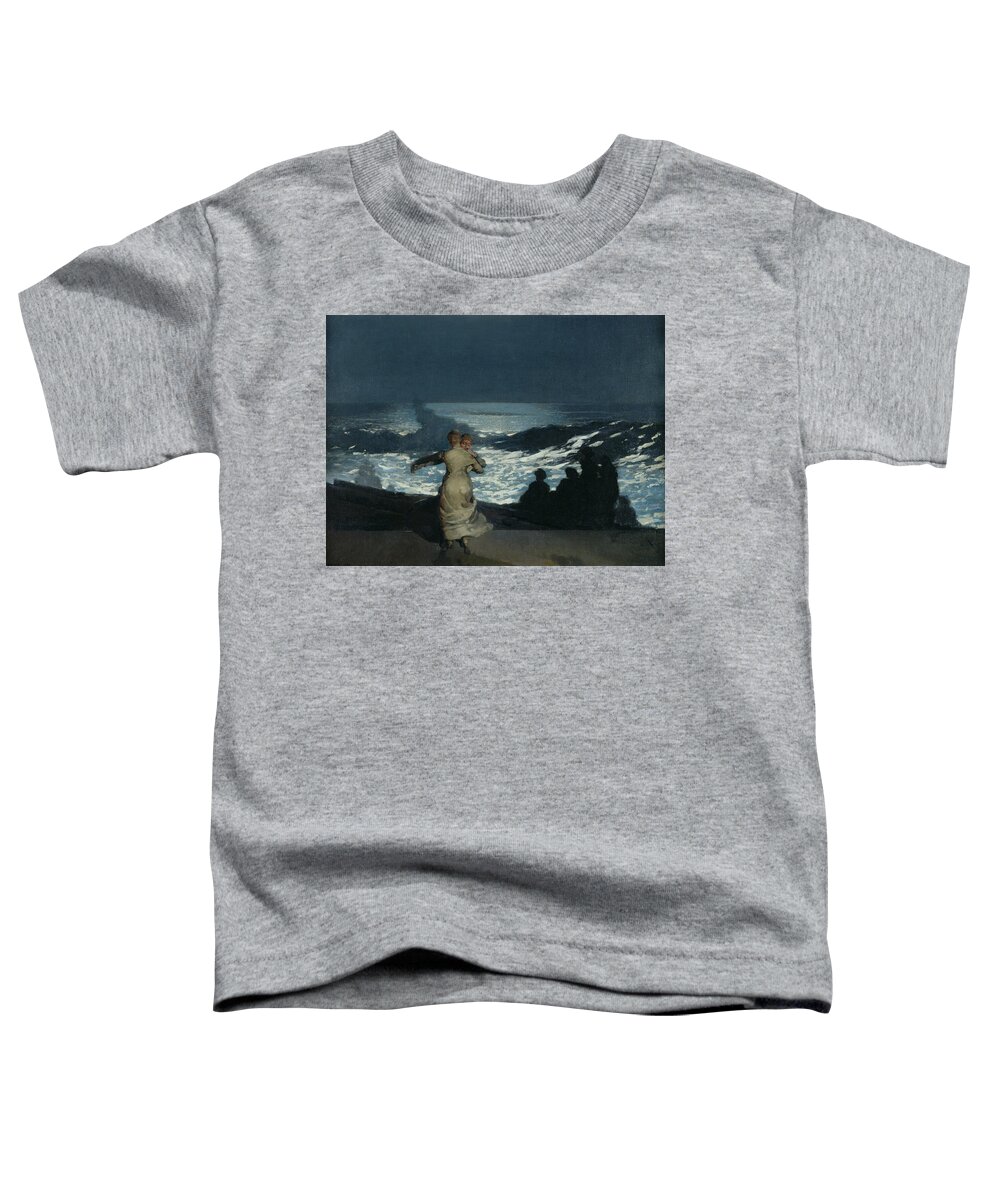 Summer Night Summer Night By Winslow Homer Toddler T-Shirt featuring the painting Summer Night #3 by Winslow Homer