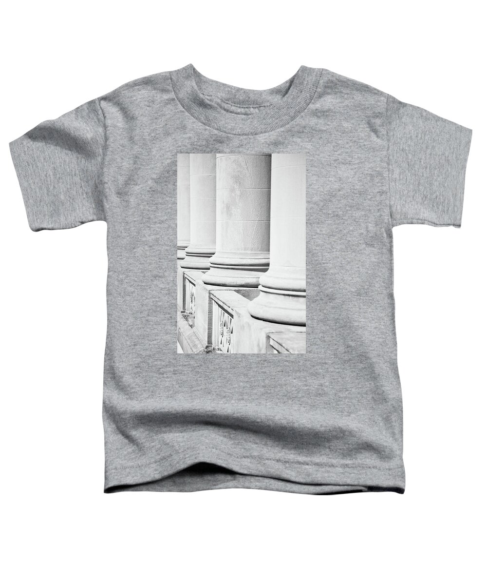 Columns Toddler T-Shirt featuring the photograph Architectural Columns on a Federal Courthouse #4 by ELITE IMAGE photography By Chad McDermott