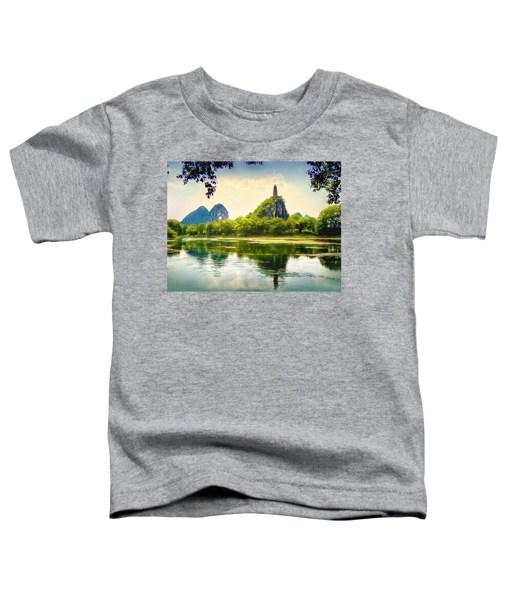 China Toddler T-Shirt featuring the photograph China Guilin landscape scenery photography-5 by Artto Pan