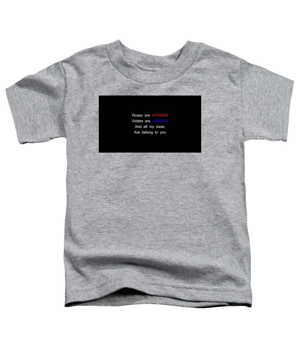 Funny Toddler T-Shirt featuring the digital art Funny #7 by Super Lovely
