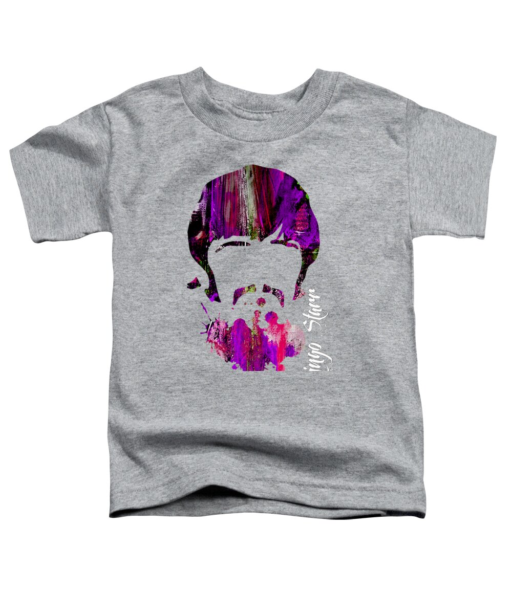 Ringo Starr Toddler T-Shirt featuring the mixed media Ringo Starr Collection #75 by Marvin Blaine
