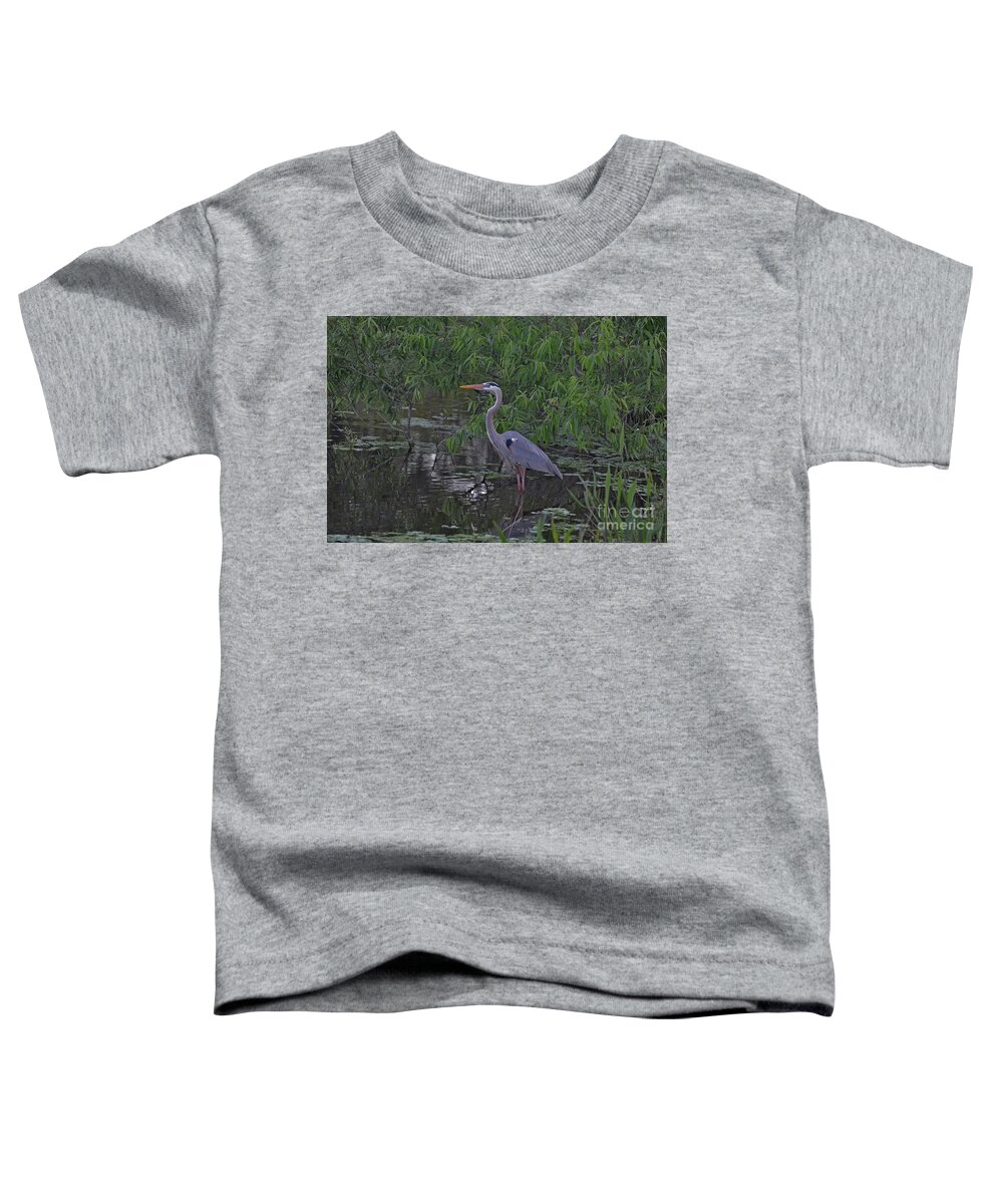 Great Blue Heron Toddler T-Shirt featuring the photograph 9- Great Blue Heron by Joseph Keane