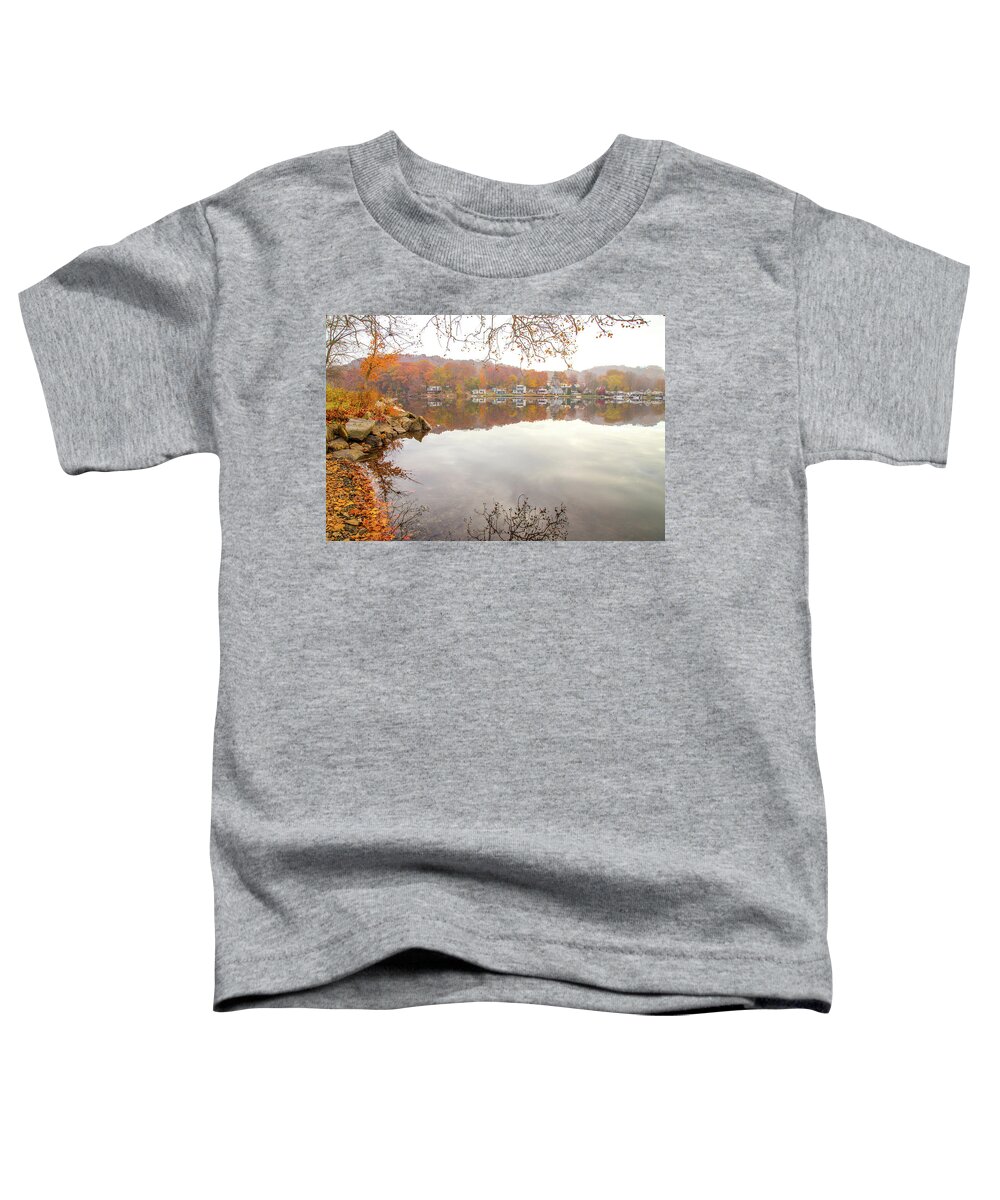 Picturesque Autumn Toddler T-Shirt featuring the photograph A Day In Autumn by Karol Livote