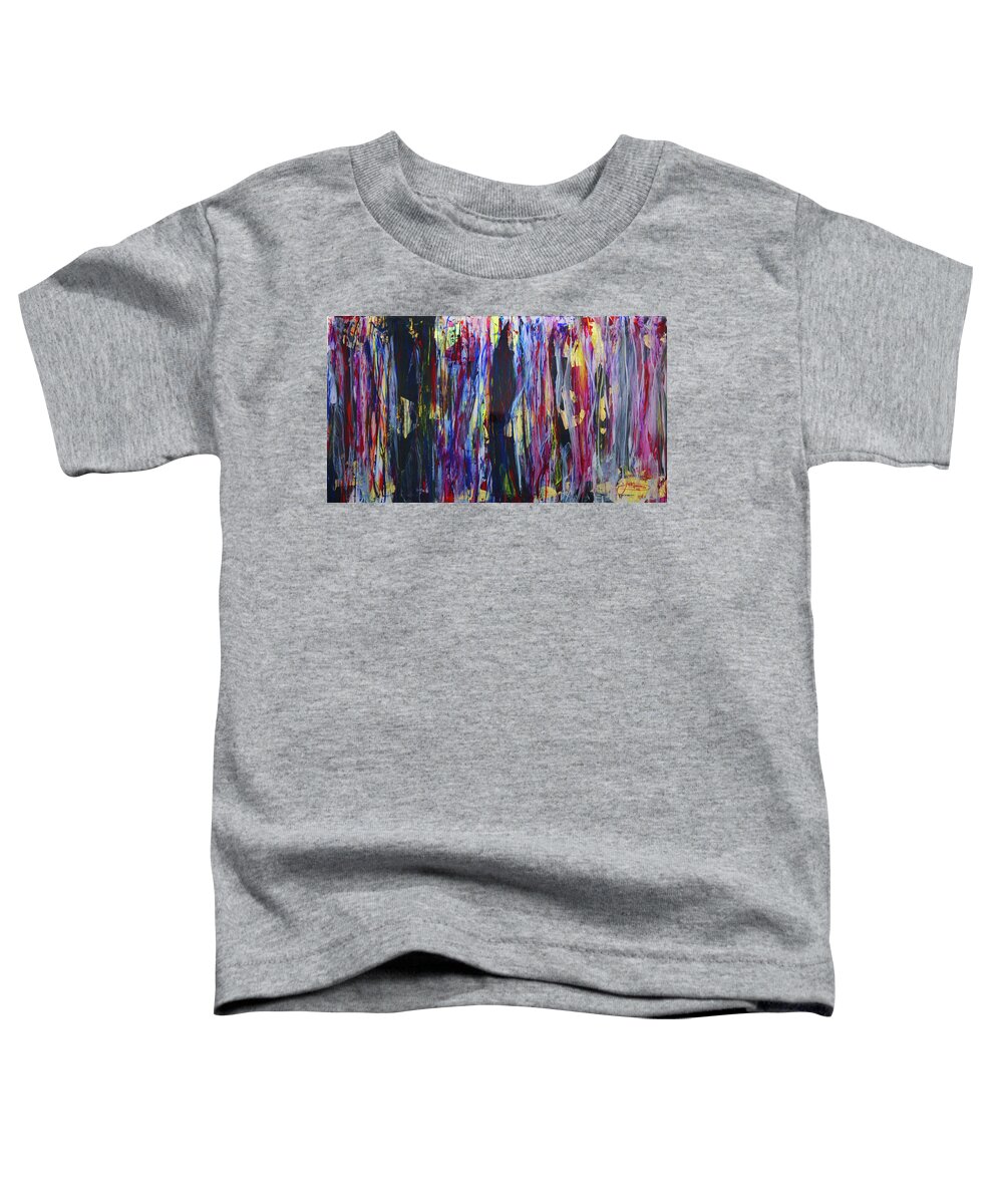 Abstract Toddler T-Shirt featuring the painting A Face In The Crowd by Jack Diamond