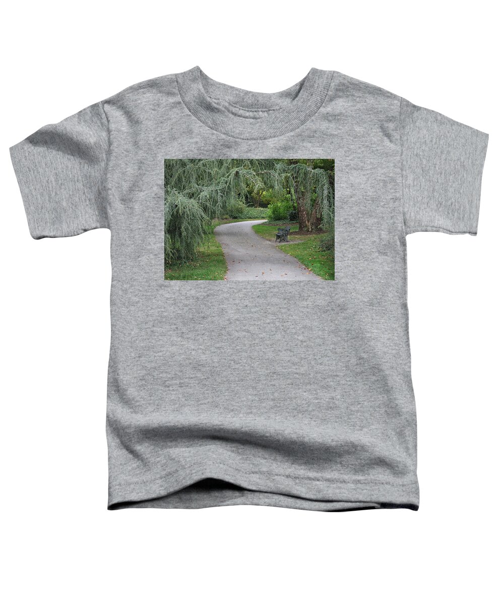 Path Toddler T-Shirt featuring the photograph A Path Through The Park by Dave Mills
