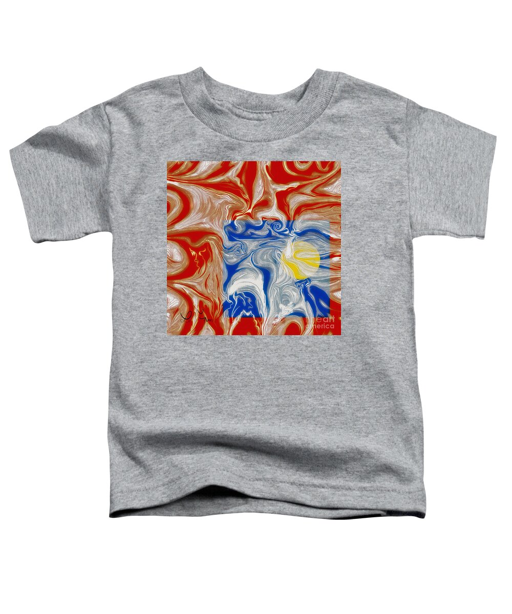 Piece Of Heaven Toddler T-Shirt featuring the digital art A Piece Of Heaven For Everyone by Leo Symon
