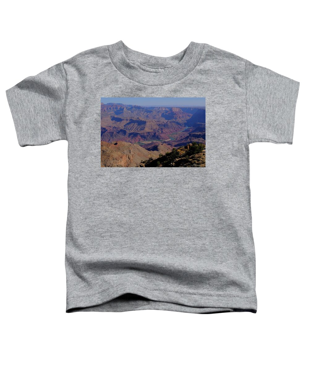 Travel Toddler T-Shirt featuring the photograph A view of the river by Jessica Myscofski