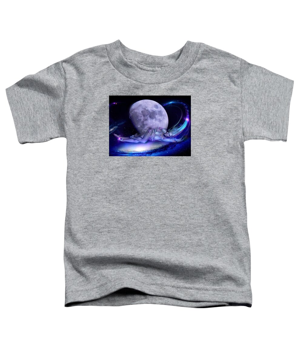 The Moon Toddler T-Shirt featuring the photograph A Visit from Venus by Glenn Feron