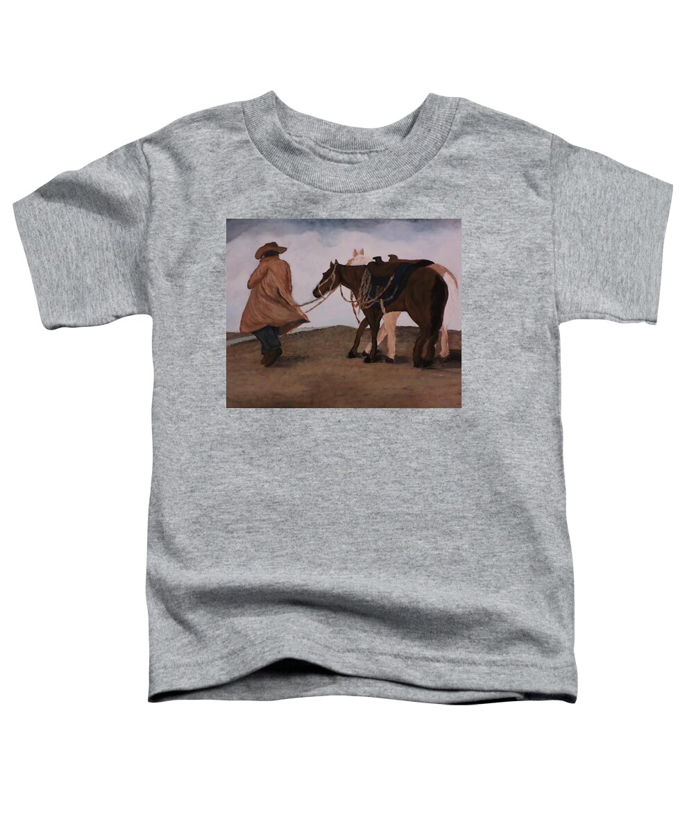 Range Toddler T-Shirt featuring the painting A Walk to Remember by Christy Saunders Church