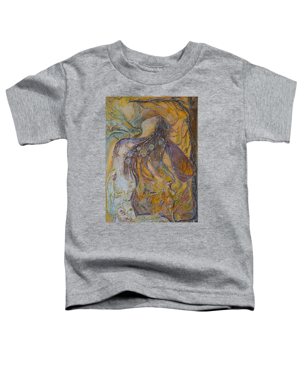 Tree Toddler T-Shirt featuring the painting Absolution by Theresa Marie Johnson