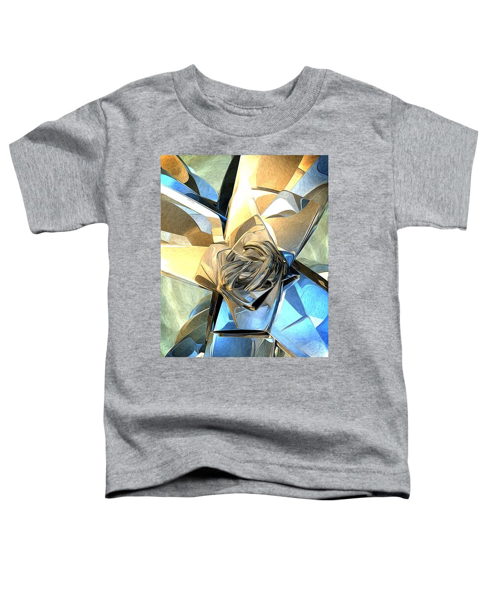 Earth Tones Toddler T-Shirt featuring the digital art Abstract Macro Structure by Phil Perkins