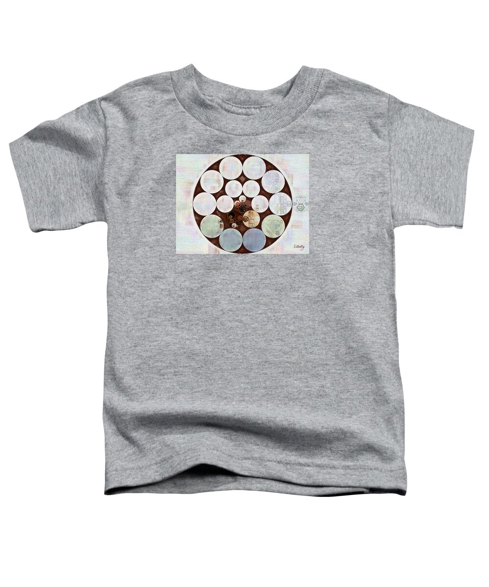 Shape Toddler T-Shirt featuring the digital art Abstract painting - Black haze by Vitaliy Gladkiy