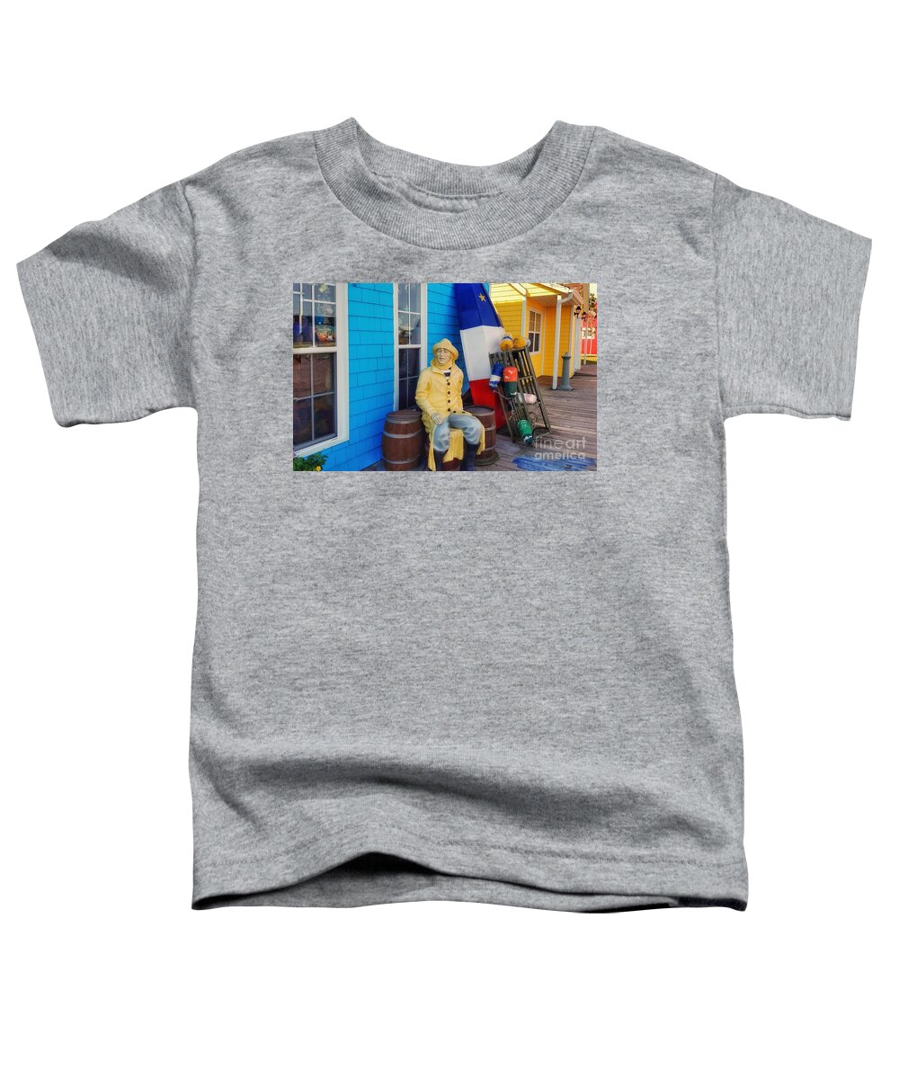 Acadia Toddler T-Shirt featuring the photograph Acadian Fisherman, Prince Edward Island, Canada by Mary Capriole
