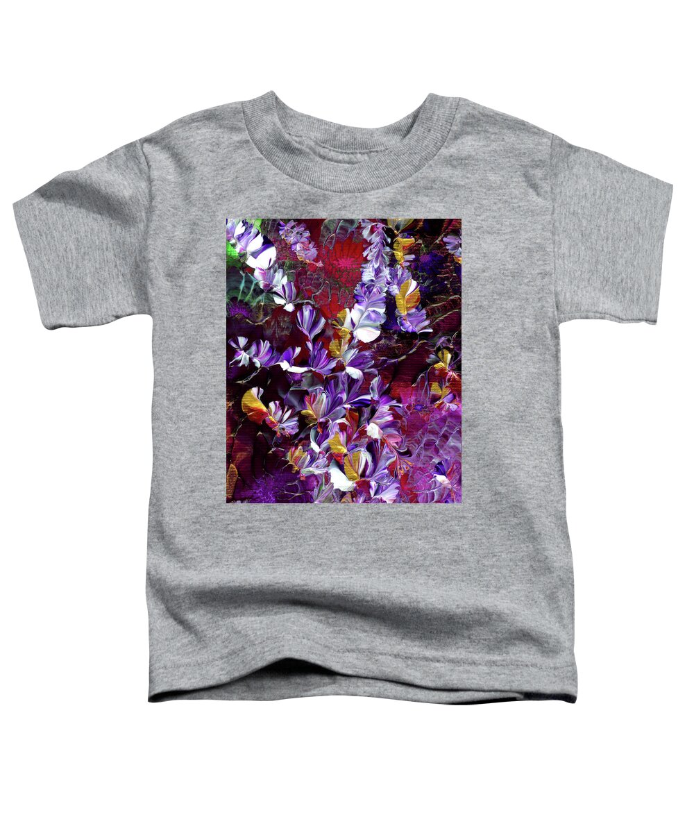 Fantasy Toddler T-Shirt featuring the painting African Violet Awake #4 by Nan Bilden