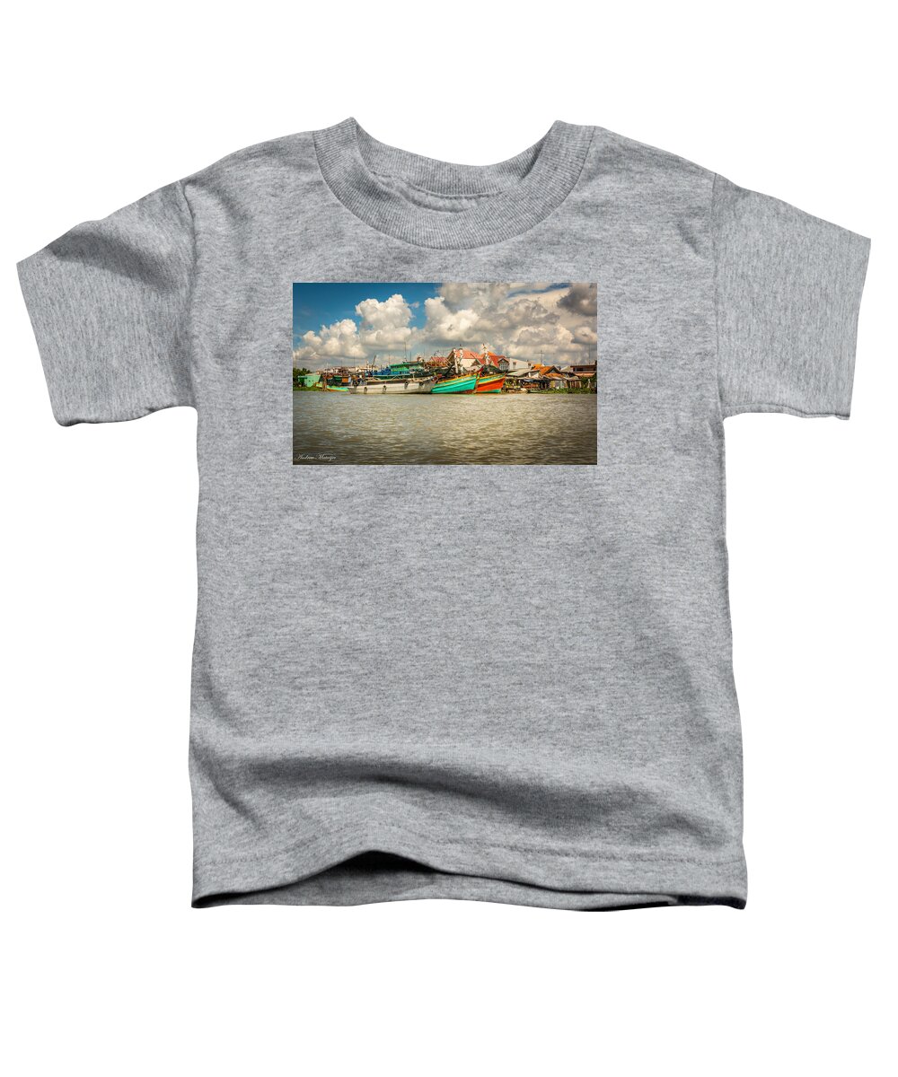 Boats Toddler T-Shirt featuring the photograph Afternoon on the River by Andrew Matwijec