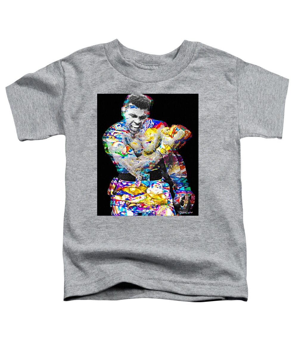 Cassius Clay Muhammad Ali Toddler T-Shirt by Tony Rubino - Fine Art America