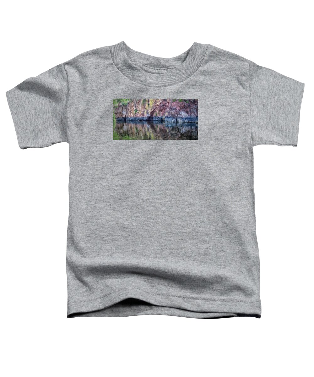 Lakes Toddler T-Shirt featuring the photograph All About The Colors by Elaine Malott