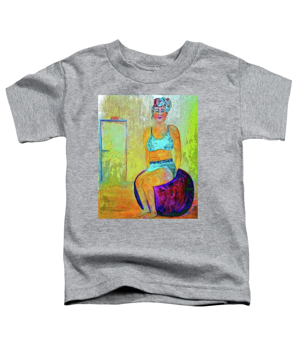 Ksg Toddler T-Shirt featuring the painting Almost There by Kim Shuckhart Gunns